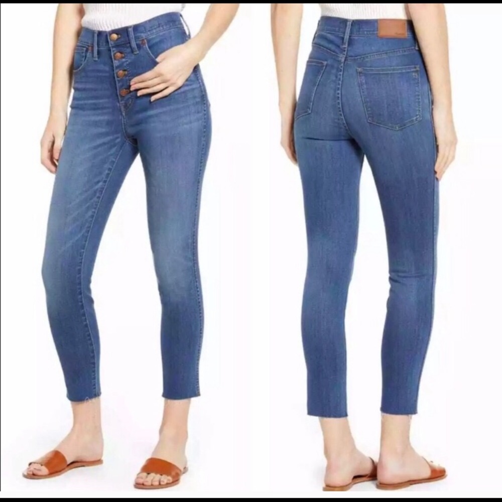 Madewell 10” High Rise Skinny EUC